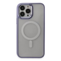 Newface iPhone 15 Pro Max Kılıf Room Magneticsafe Silikon - Lila