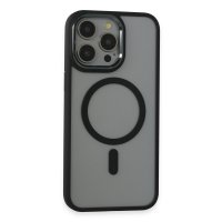 Newface iPhone 15 Pro Max Kılıf Room Magneticsafe Silikon - Siyah
