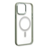 Newface iPhone 15 Pro Max Kılıf Room Magneticsafe Silikon - Su Yeşili