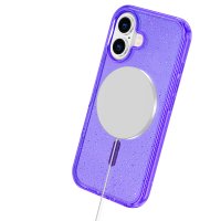 Newface iPhone 16 Kılıf Glow Magsafe Kapak - Mor