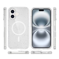 Newface iPhone 16 Kılıf Glow Magsafe Kapak - Şeffaf