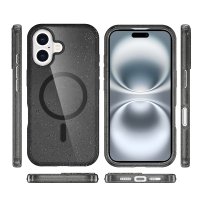 Newface iPhone 16 Kılıf Glow Magsafe Kapak - Siyah