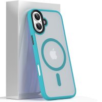 Newface iPhone 16 Kılıf Trex Magneticsafe Kapak - Koyu Yeşil
