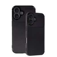 Newface iPhone 16 Plus Kılıf Auto Focus Karbon Kapak - Siyah