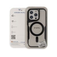 Newface iPhone 16 Plus Kılıf Boyi Magsafe Silikon Kapak - Siyah
