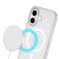 Newface iPhone 16 Plus Kılıf Glow Magsafe Kapak - Şeffaf