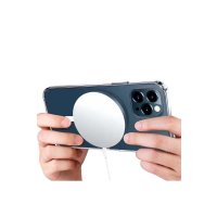 Newface iPhone 16 Plus Kılıf Magneticsafe Şeffaf Silikon - Şeffaf