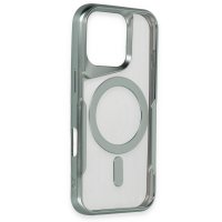 Newface iPhone 16 Pro Max Kılıf Boyi Magsafe Silikon Kapak - Derin Mor