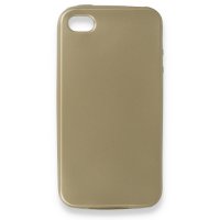 Newface iPhone 4 Kılıf Premium Rubber Silikon - Gold