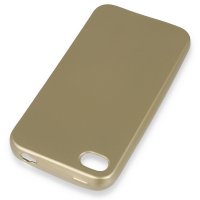 Newface iPhone 4 Kılıf First Silikon - Gold