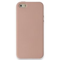 Newface iPhone 5 Kılıf Nano içi Kadife Silikon - Pudra