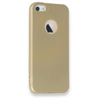Newface iPhone 5 Kılıf First Silikon - Gold