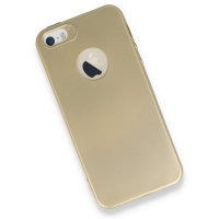Newface iPhone 5 Kılıf First Silikon - Gold
