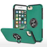 Newface iPhone 6 Kılıf Elit Yüzüklü Kapak - Yeşil