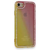 Newface iPhone 6 Kılıf İmaj Silikon - Sarı-Pembe