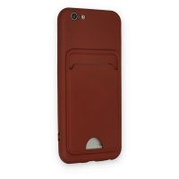 Newface iPhone 6 Kılıf Kelvin Kartvizitli Silikon - Bordo