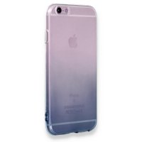 Newface iPhone 6 Kılıf Lüx Çift Renkli Silikon - Siyah
