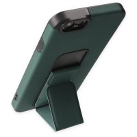 Newface iPhone 6 Kılıf Mega Standlı Silikon - Yeşil