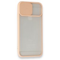 Newface iPhone 6 Kılıf Palm Buzlu Kamera Sürgülü Silikon - Pembe