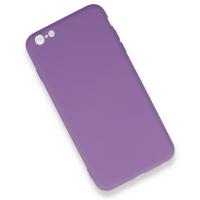 Newface iPhone 6 Plus Kılıf Nano içi Kadife Silikon - Mor