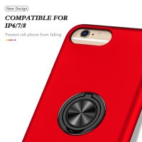 Newface iPhone 6 Plus Kılıf Elit Yüzüklü Kapak - Kırmızı