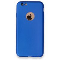 Newface iPhone 6 Plus Kılıf Premium Rubber Silikon - Mavi