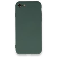 Newface iPhone 7 Kılıf Nano içi Kadife  Silikon - Koyu Yeşil
