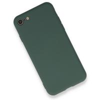 Newface iPhone 7 Kılıf Nano içi Kadife  Silikon - Koyu Yeşil