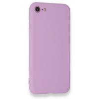 Newface iPhone 7 Kılıf Nano içi Kadife Silikon - Lila