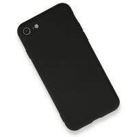 Newface iPhone 7 Kılıf Nano içi Kadife  Silikon - Siyah