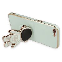 Newface iPhone 7 Kılıf Aston Stand Silikon - Yeşil