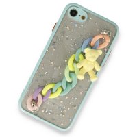 Newface iPhone SE 2020 Kılıf Ayıcıklı Silikon - Yeşil