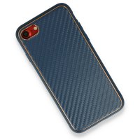 Newface iPhone 7 Kılıf Coco Karbon Silikon - Mavi