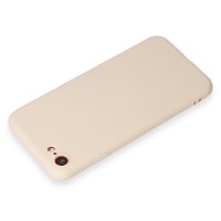 Newface iPhone 7 Kılıf First Silikon - Krem