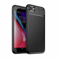Newface iPhone 7 Kılıf Focus Karbon Silikon - Siyah