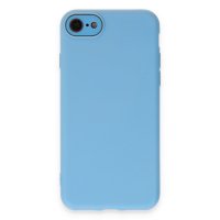 Newface iPhone 7 Kılıf Lansman Glass Kapak - Mavi