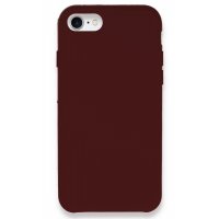 Newface iPhone 8 Kılıf Lansman Legant Silikon - Bordo