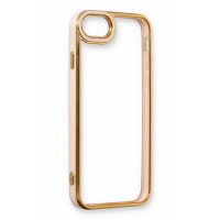 Newface iPhone SE 2020 Kılıf Liva Lens Silikon - Pudra