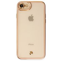 Newface iPhone 7 Kılıf Liva Lens Silikon - Rose