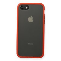 Newface iPhone SE 2020 Kılıf Montreal Silikon Kapak - Kırmızı