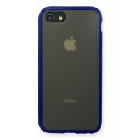 Newface iPhone 7 Kılıf Montreal Silikon Kapak - Lacivert