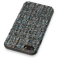 Newface iPhone SE 2020 Kılıf Ottoman Kumaş Silikon - Mavi
