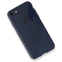 Newface iPhone SE 2020 Kılıf S Silikon - Mavi