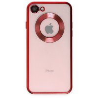 Newface iPhone 7 Kılıf Slot Silikon - Kırmızı
