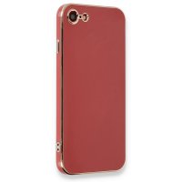 Newface iPhone 7 Kılıf Volet Silikon - Kırmızı