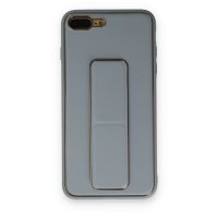Newface iPhone 7 Plus Kılıf Coco Deri Standlı Kapak - Sky Blue