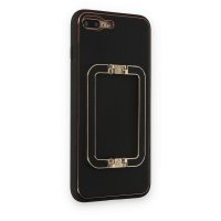 Newface iPhone 7 Plus Kılıf Coco Elit Kapak - Siyah