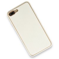 Newface iPhone 7 Plus Kılıf Coco Karbon Silikon - Beyaz