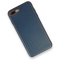 Newface iPhone 7 Plus Kılıf Coco Karbon Silikon - Mavi