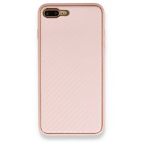 Newface iPhone 7 Plus Kılıf Coco Karbon Silikon - Pembe